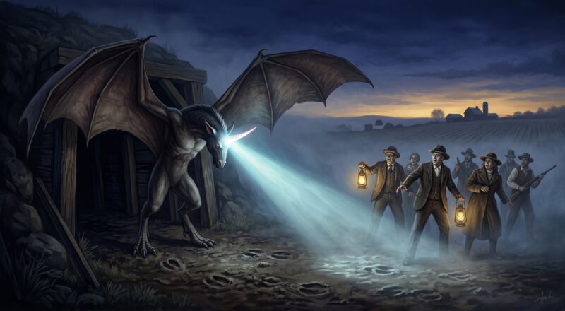 Van Meter Visitor Legend: Iowa’s Winged Cryptid with a Strange Light