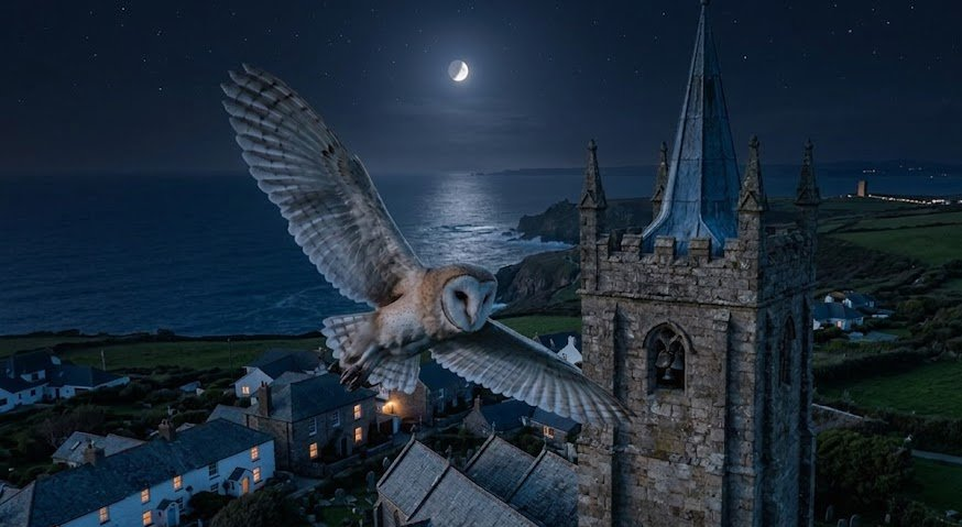 Owlman of Cornwall: Britain’s Eerie Winged Cryptid Legend