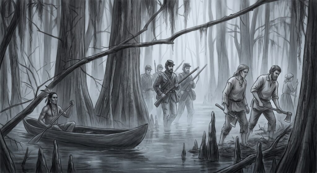 The various specters from the past haunt Bear Creek Swamp