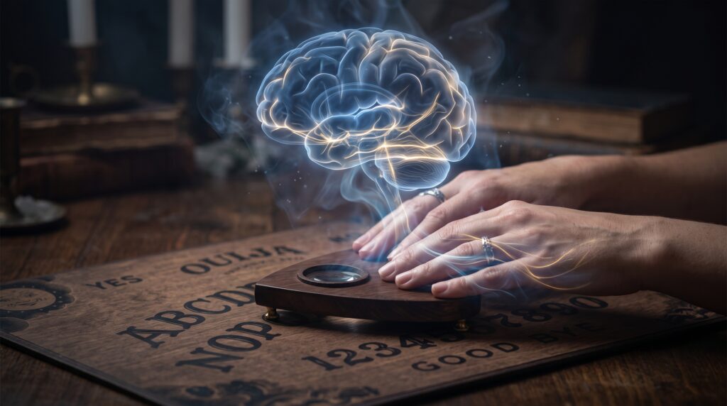 The subconscious mind is the mechanism behind the Ouija board, not some demon or other worldly spirit.