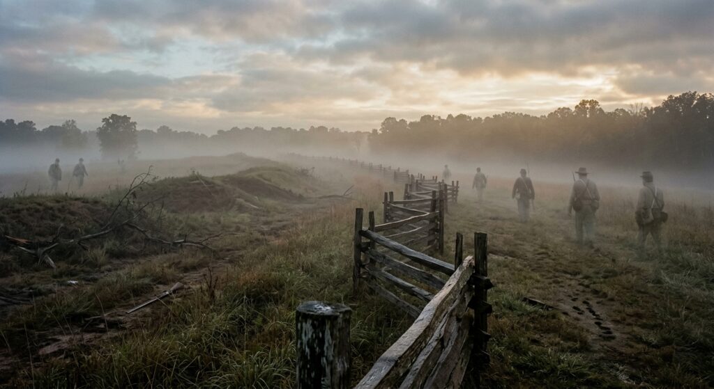 Ghosts of civil war soldiers still roam  the fields near Cashtown, PA.