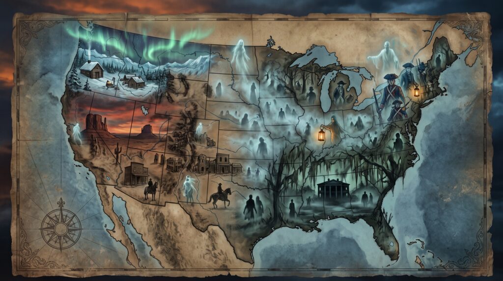 A haunted map of the United States of America.