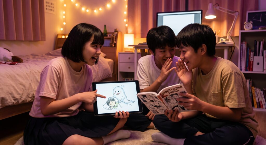 Japanese children playing 